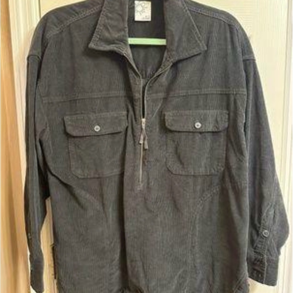 Aerie Black Lightweight Shirt Jacket Versatile Style